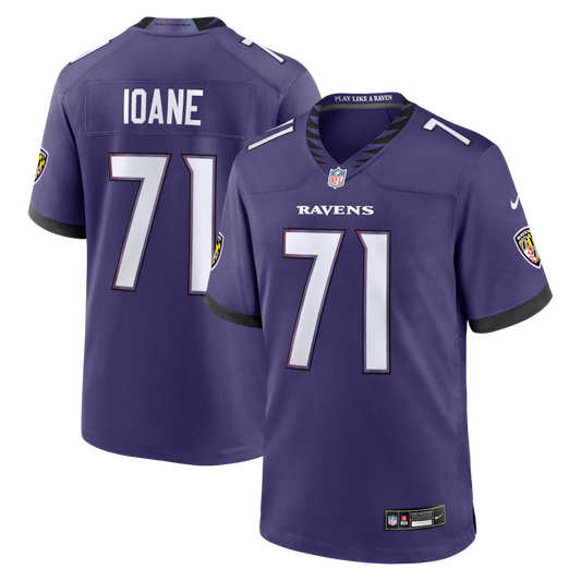 Olaivavega Ioane Baltimore Ravens 2026 NFL Draft First Round Pick No. 14 Jersey - Purple