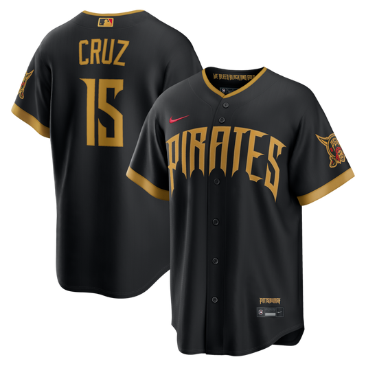 Oneil Cruz Pittsburgh Pirates 2026 City Connect Stadium Jersey - Black