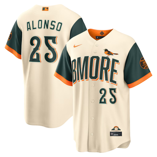 Pete Alonso Baltimore Orioles 2026 City Connect Stadium Jersey - Natural