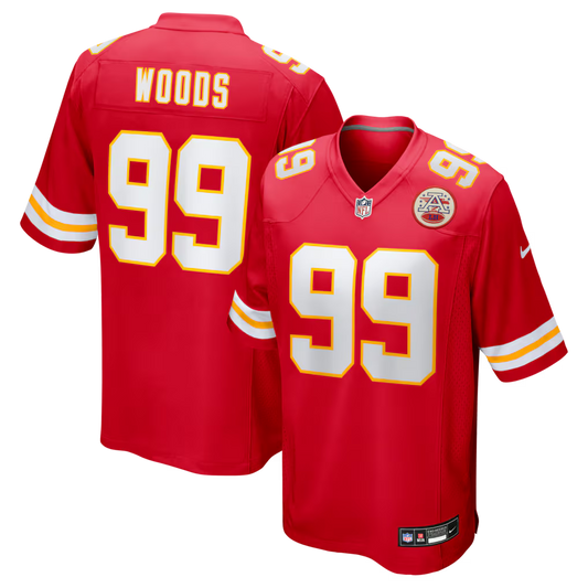 Peter Woods Kansas City Chiefs 2026 NFL Draft First Round Pick No. 29 Jersey - Red