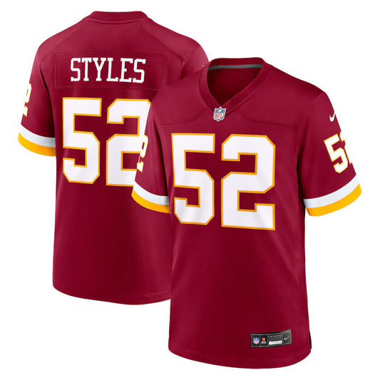 Sonny Styles Washington Commanders 2026 NFL Draft First Round Pick No. 7 Jersey - Burgundy