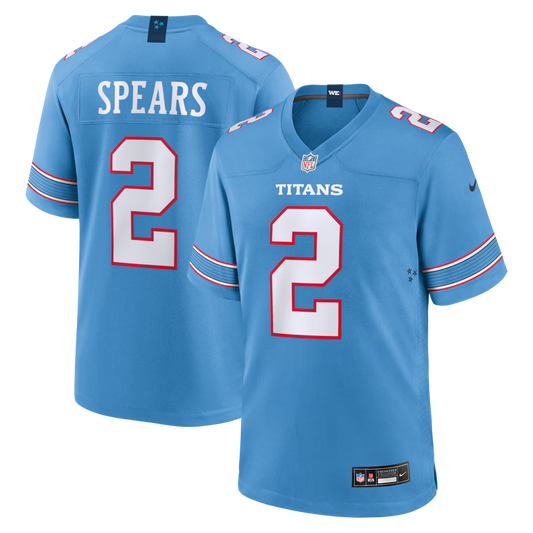 Tyjae Spears Tennessee Titans Jersey - Light Blue