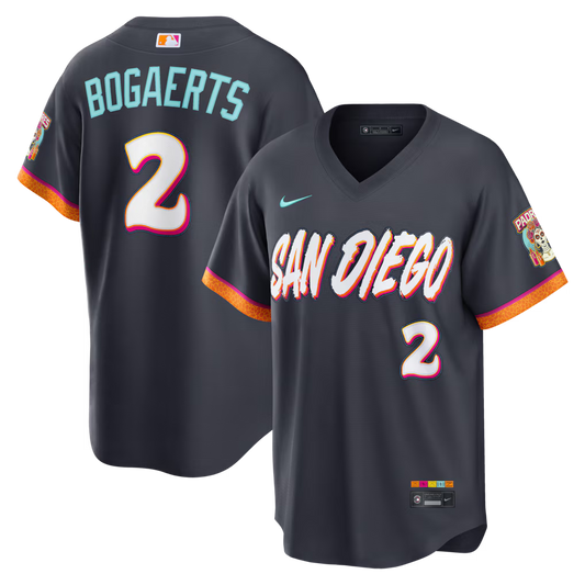 Xander Bogaerts San Diego Padres 2026 City Connect Stadium Jersey - Obsidian