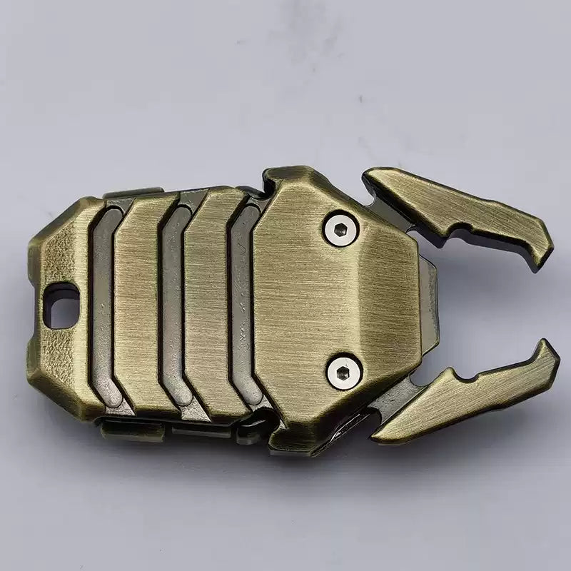 Metal Fidget Coin – Alloy Mech Bug Press Push Snap Pop Sound EDC Stress Relief Desk Toy