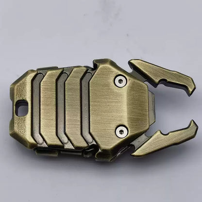 Metal Fidget Coin – Alloy Mech Bug Press Push Snap Pop Sound EDC Stress Relief Desk Toy