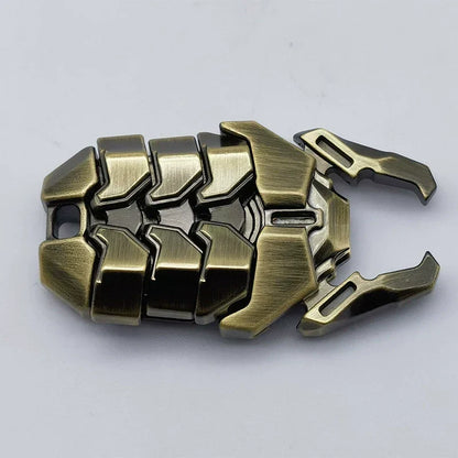 Metal Fidget Coin – Alloy Mech Bug Press Push Snap Pop Sound EDC Stress Relief Desk Toy