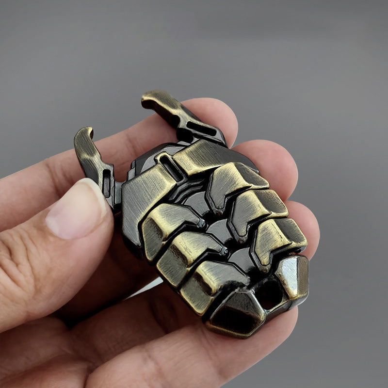 Metal Fidget Coin – Alloy Mech Bug Press Push Snap Pop Sound EDC Stress Relief Desk Toy