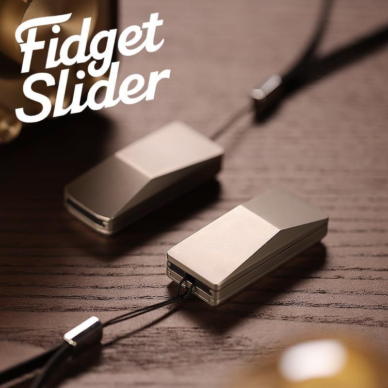 Metal Fidget Slider – Cyber Flick Twist with CyberFlick Futuristic EDC Stress Relief Toy