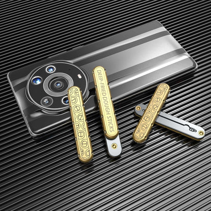 Metal Fidget Slider – PushBar Magic EDC with Zinc Alloy Stress Relief Tool