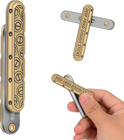 Metal Fidget Slider – PushBar Magic EDC with Zinc Alloy Stress Relief Tool