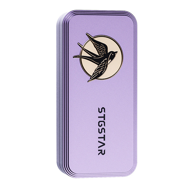 Metal Fidget Slider – Swallow Push with Clicking EDC Stress Relief Toy