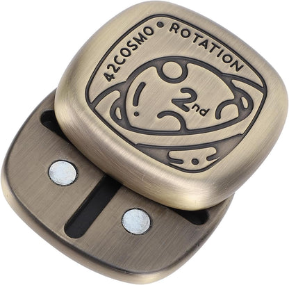 Metal Fidget Slider – Zinc Alloy Push Spin Click Cross Lock EDC Stress Relief Desk Toy