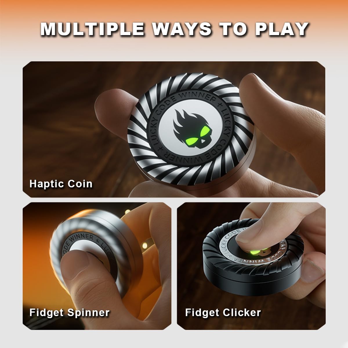 Metal Fidget Spinner – 3-in-1 Torpedo Detachable EDC Stress Relief Focus Desk Toy