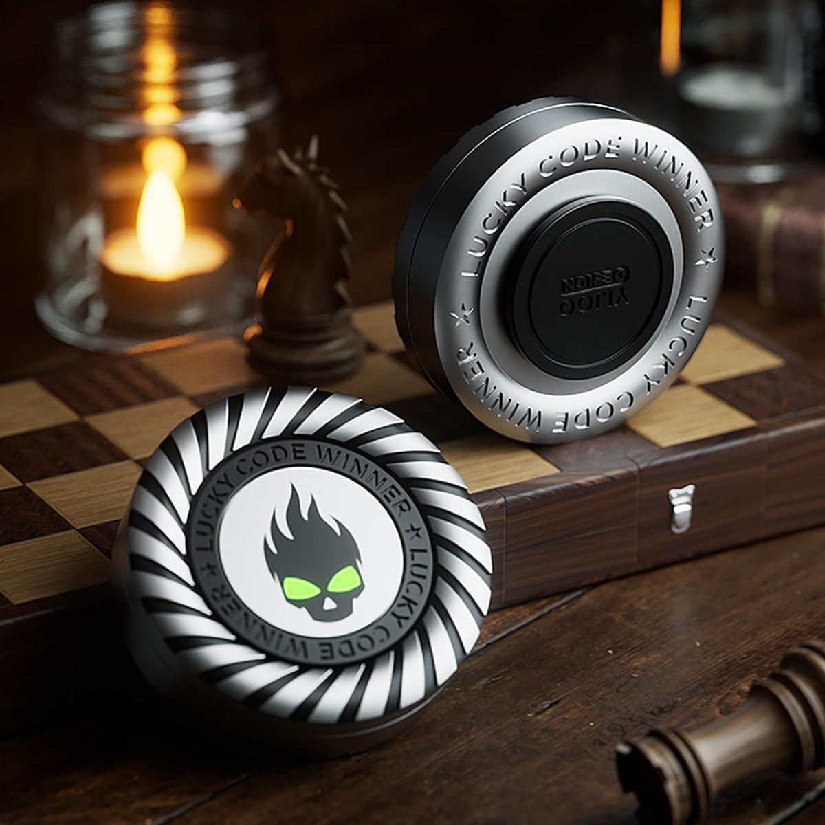 Metal Fidget Spinner – 3-in-1 Torpedo Detachable EDC Stress Relief Focus Desk Toy
