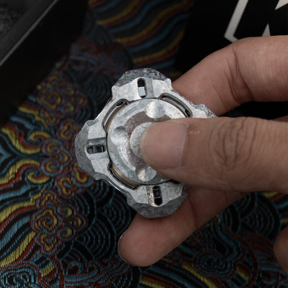 Metal Fidget Spinner – Nebula in Gyre M4 Mortise & Tenon with Four-Leaf Linkage