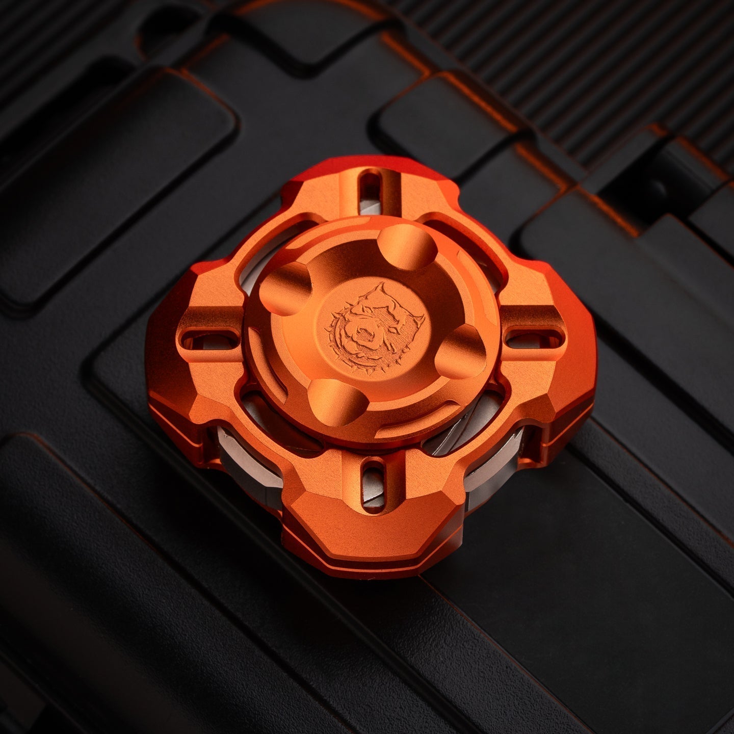 Metal Fidget Spinner – Nebula in Gyre M4 Mortise & Tenon with Four-Leaf Linkage