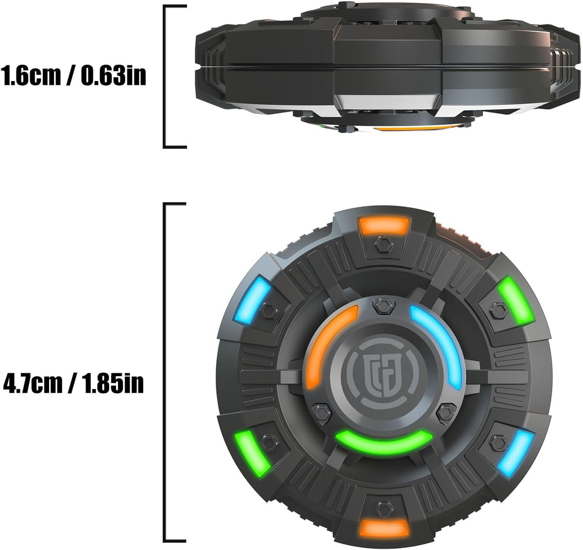 Metal Fidget Spinner – NovaDisc 2-in-1 with Spin & Slide Mechanism