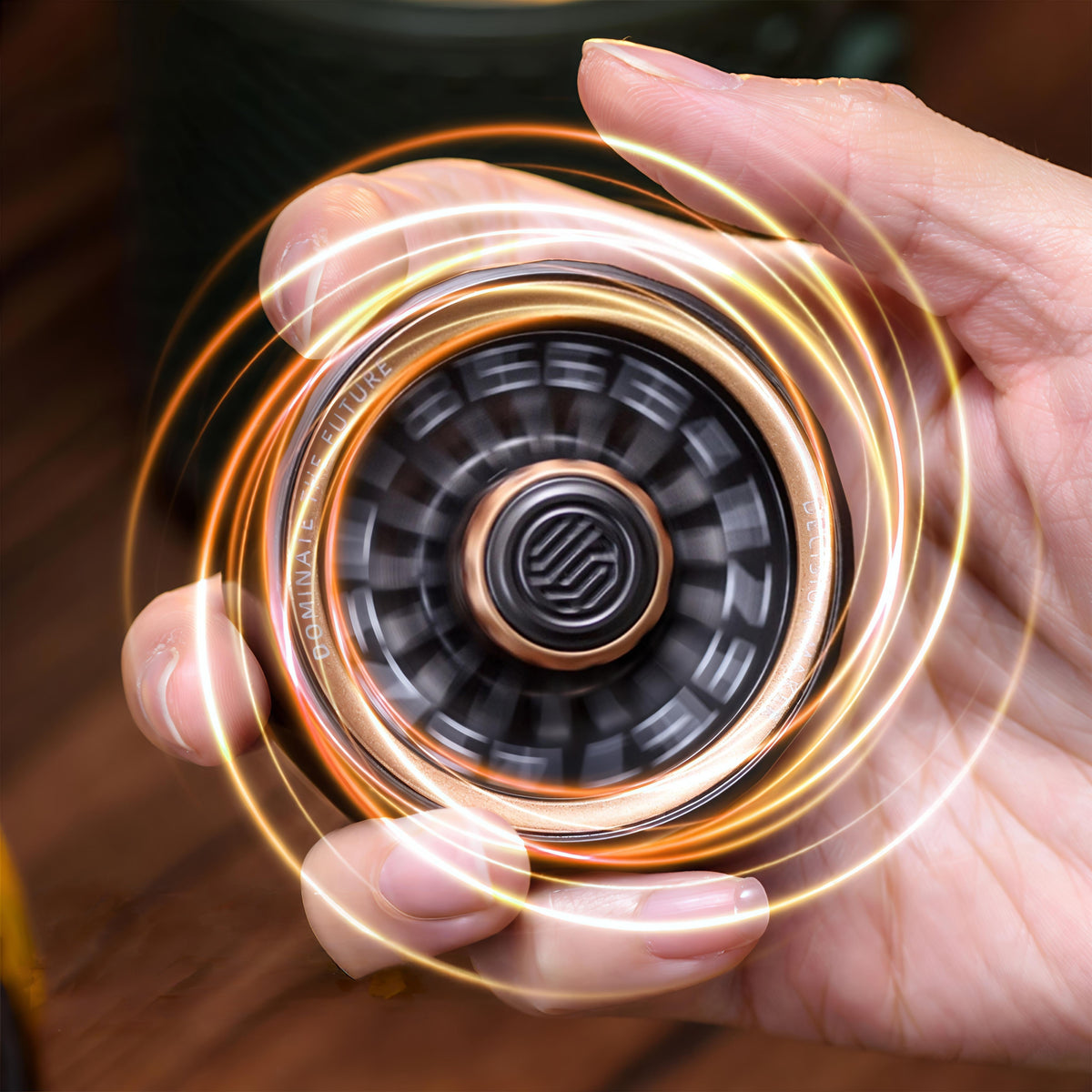 Metal Fidget Spinner – Rechargeable Torque Wheel Dual-Direction