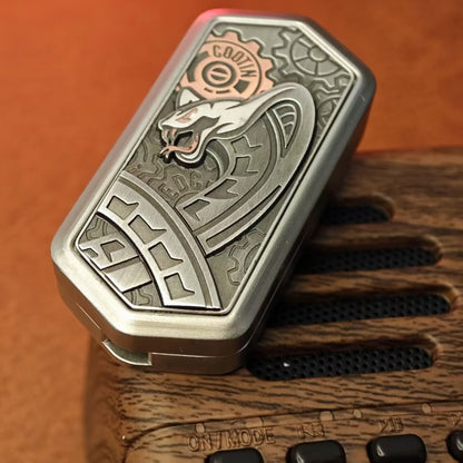 Metal Fidget Spinner – SlitherSonic Coin Whirl with Premium with Acoustic Pop