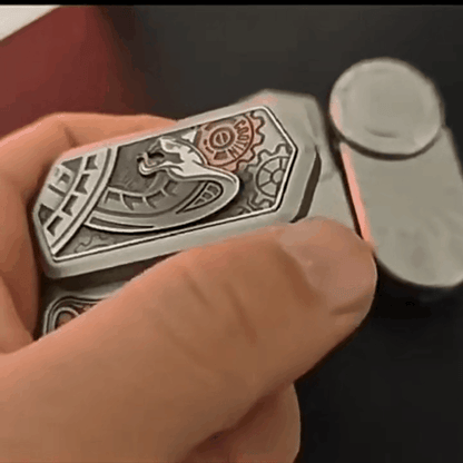 Metal Fidget Spinner – SlitherSonic Coin Whirl with Premium with Acoustic Pop