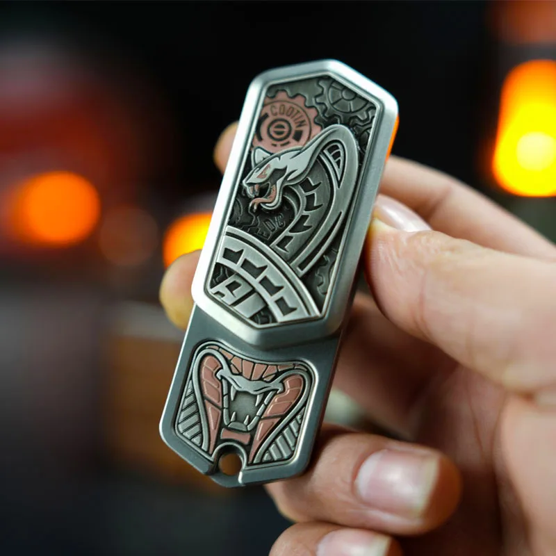 Metal Fidget Spinner – SlitherSonic Coin Whirl with Premium with Acoustic Pop