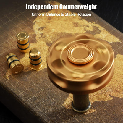 Metal Fidget Spinner – Spin Chamber Revolver with EDC Stress Relief Toy
