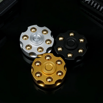 Metal Fidget Spinner – Spin Chamber Revolver with EDC Stress Relief Toy