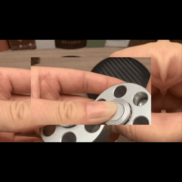 Metal Fidget Spinner – Spin Chamber Revolver with EDC Stress Relief Toy