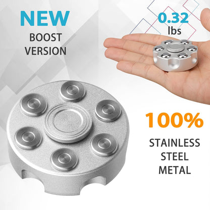 Metal Fidget Spinner – Spin Chamber Revolver with EDC Stress Relief Toy
