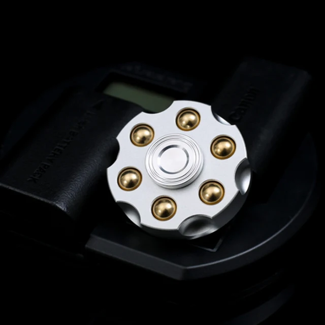 Metal Fidget Spinner – Spin Chamber Revolver with EDC Stress Relief Toy