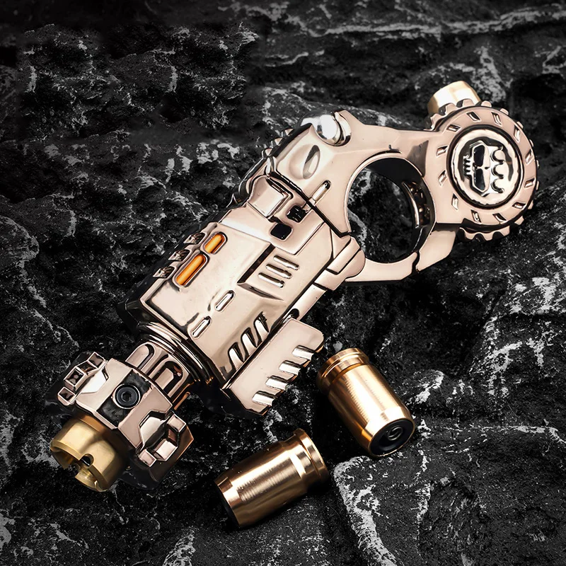 Metal Fidget Spinner – Toy Blaster Soft Bullet Launcher for Desk Breaks, Collecting