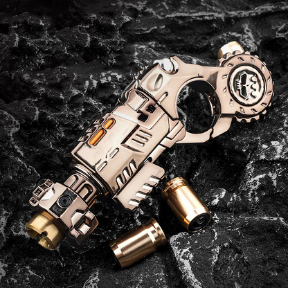 Metal Fidget Spinner – Toy Blaster Soft Bullet Launcher for Desk Breaks, Collecting