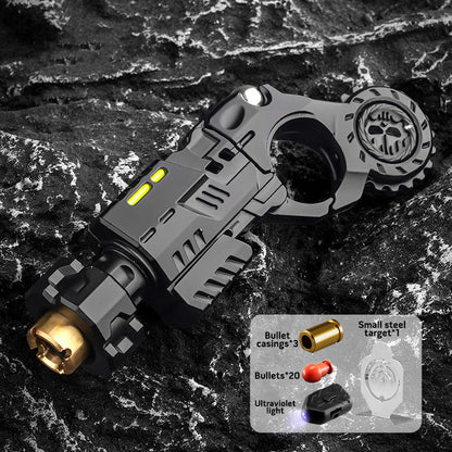 Metal Fidget Spinner – Toy Blaster Soft Bullet Launcher for Desk Breaks, Collecting