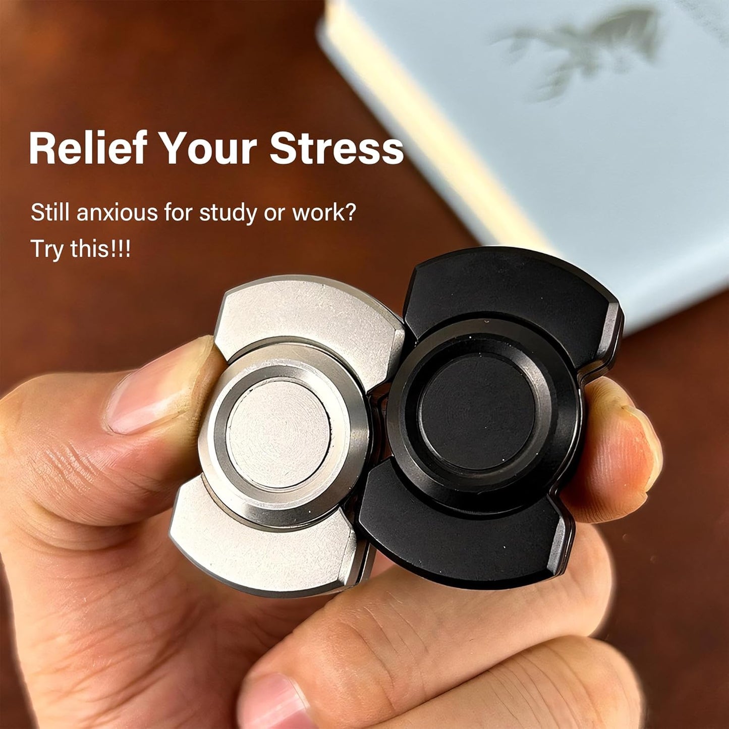 Metal Fidget Spinner – TripleFlow 3-in-1 with Multi-Function EDC Focus Tool