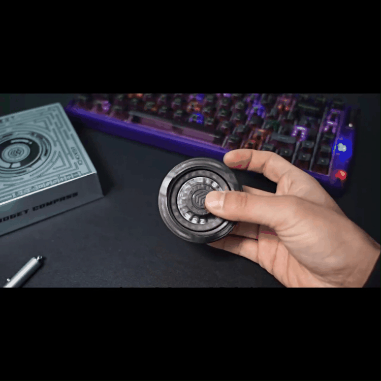 Metal Fidget Spinner – Wheel of Fate Smooth Spin EDC Stress Relief Focus Desk Toy