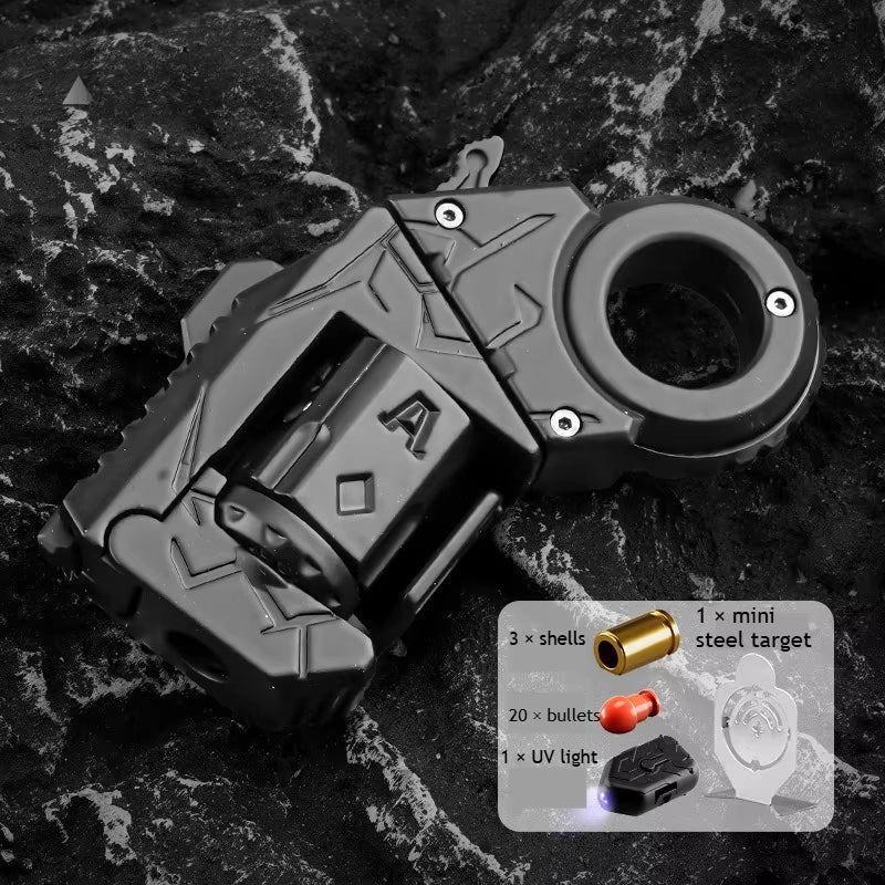 Metal Fidget Toy – Nano-Fission Alloy Multi-Fun Launcher with Eject, Spin & Relieve