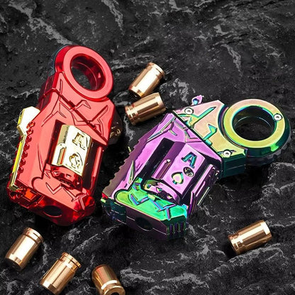 Metal Fidget Toy – Nano-Fission Alloy Multi-Fun Launcher with Eject, Spin & Relieve
