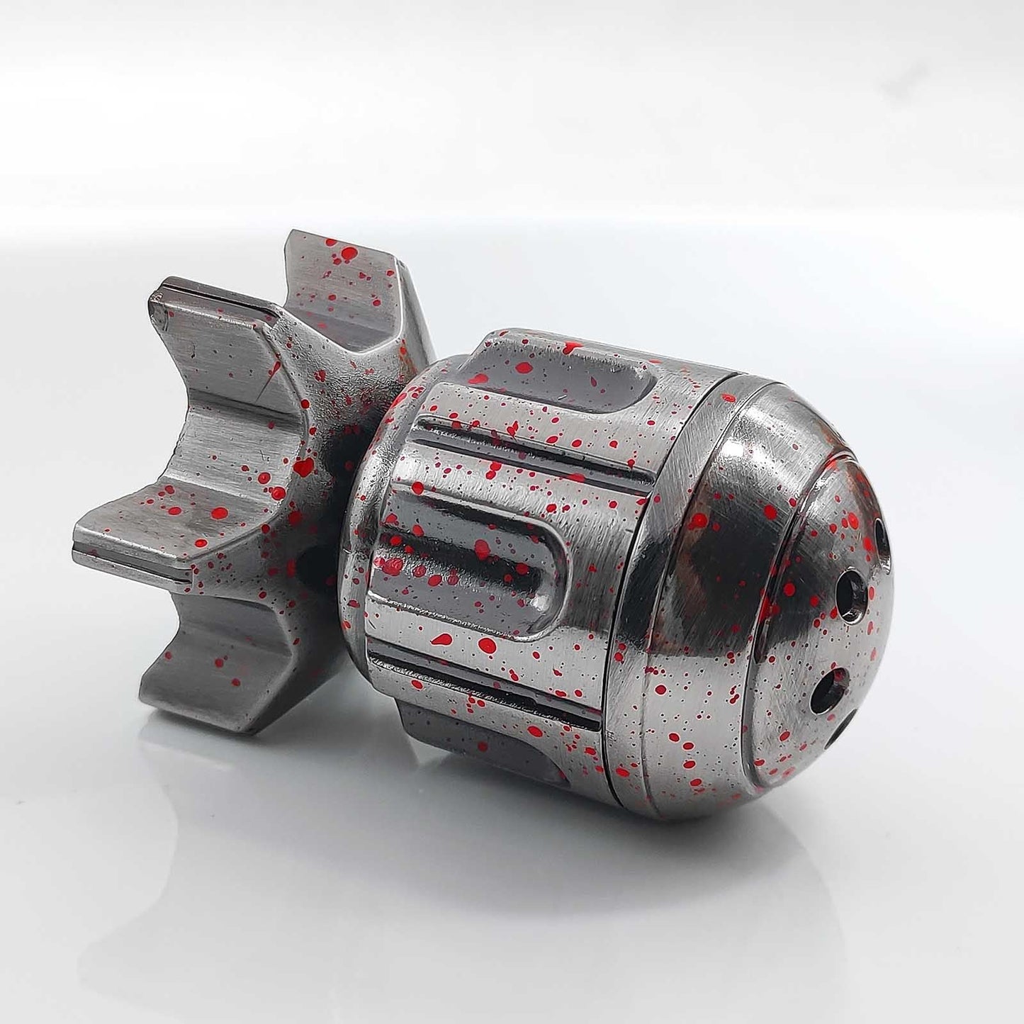 Metal Fidget Toy – RocketDice Rotating Dice Set with Zinc Alloy Bullet-Inspired EDC