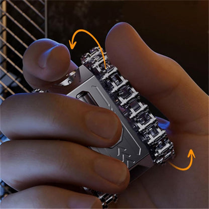 Metal Fidget Toy – Sphere Tank Roller Design Alloy Rotating Mechanism Stress Relief EDC