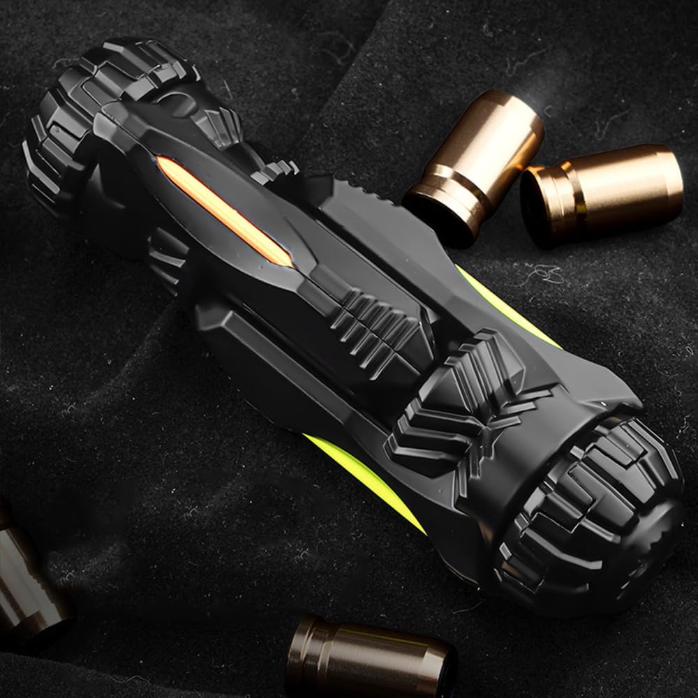 Metal Fidget Toy – Vortex Blaster Mini Alloy EDC with Shell Ejection & Glow Strip Blaster