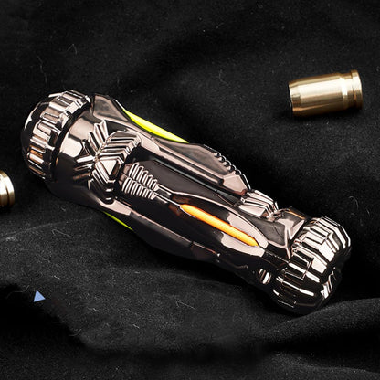 Metal Fidget Toy – Vortex Blaster Mini Alloy EDC with Shell Ejection & Glow Strip Blaster