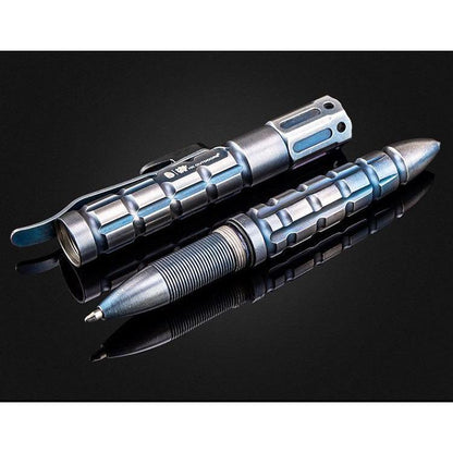 Metal Kubotan – Samurai Armor Tactical Pen Flashlight with Multi-Function EDC Tool