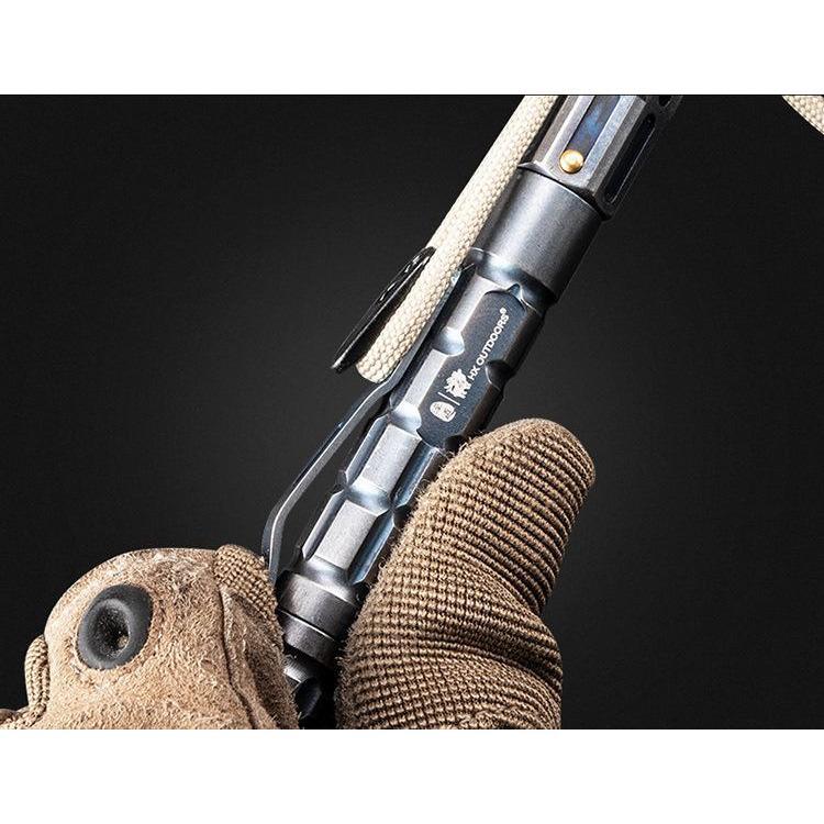 Metal Kubotan – Samurai Armor Tactical Pen Flashlight with Multi-Function EDC Tool