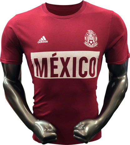 ADIDAS MEXICO BAR T-SHIRT (BURGANDY)