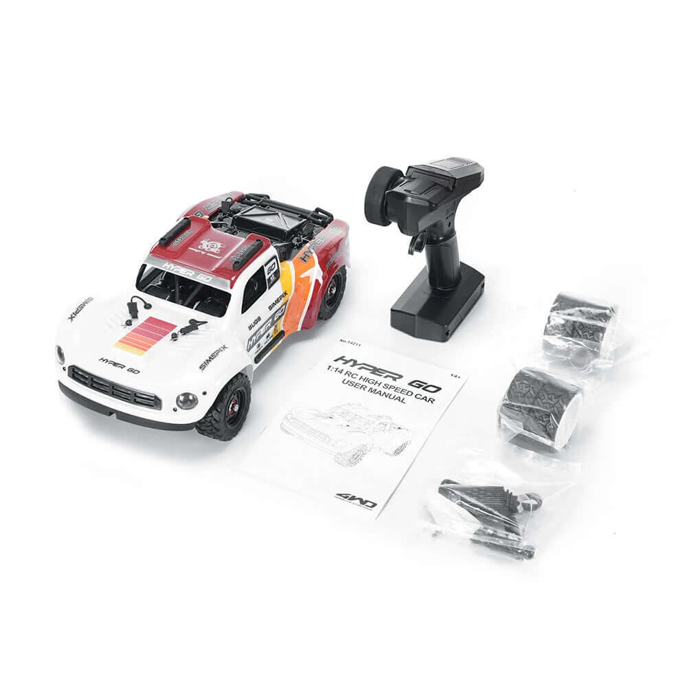 MJX Hyper Go 14211 1/14 Scale 4WD Brushless RC Car Truck 70km/h Alloy Off-Road Vehicle RTR