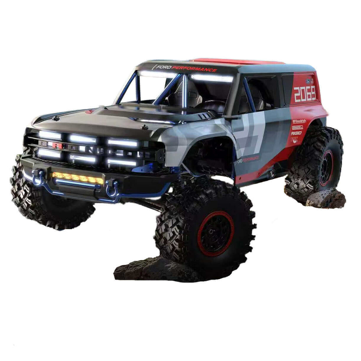 MJX Hyper Go H8P 1/8 Ford Bronco Baja 1000R Licensed RC Truck Off-Road Crawler RTR
