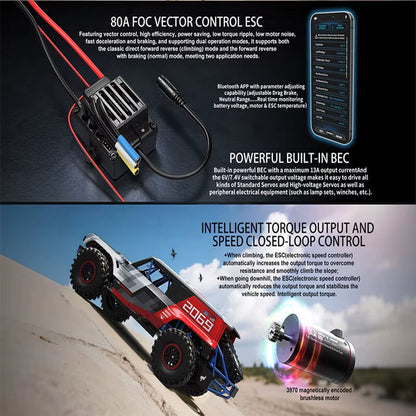 MJX Hyper Go H8P 1/8 Ford Bronco Baja 1000R Licensed RC Truck Off-Road Crawler RTR