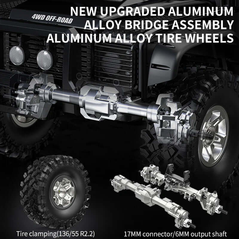 MJX Hyper Go H8H+ V2 RC Car Upgrade 1/8 2.4G Professional Crawler Off Road Vehicle With Front Rear Diff Lock