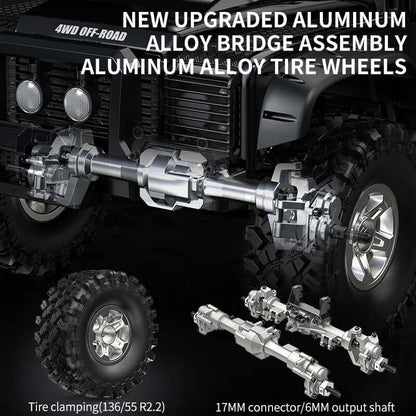 MJX Hyper Go H8H+ V2 RC Car Upgrade 1/8 2.4G Professional Crawler Off Road Vehicle With Front Rear Diff Lock