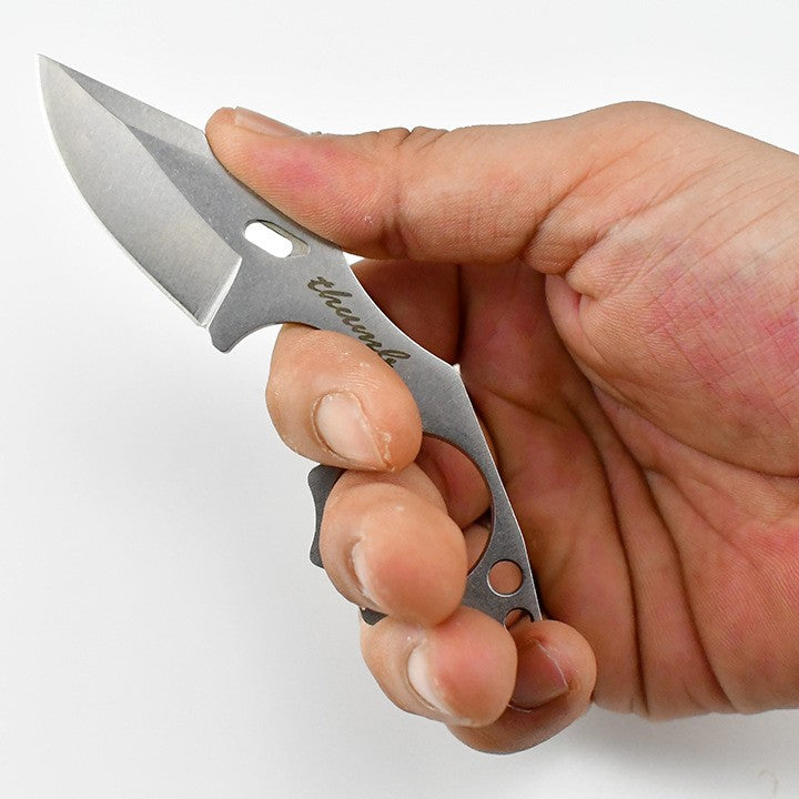 Neck Knife – THUMB Mini Fixed Blade with Skeleton Design EDC with Sheath